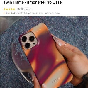 Red and Orange Gradient iPhone 14 Pro Case Vibrant Design